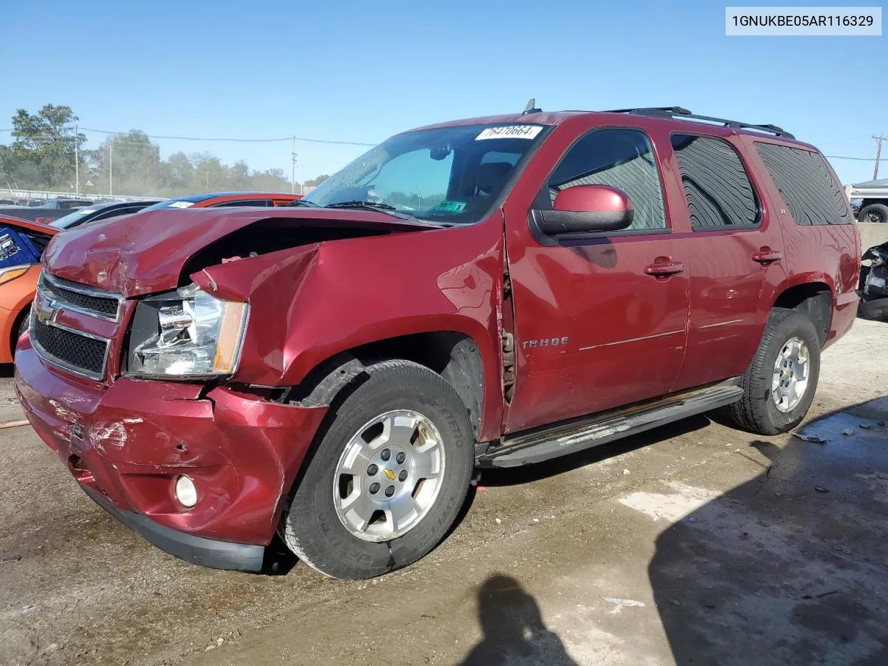 2010 Chevrolet Tahoe K1500 Lt VIN: 1GNUKBE05AR116329 Lot: 76470664