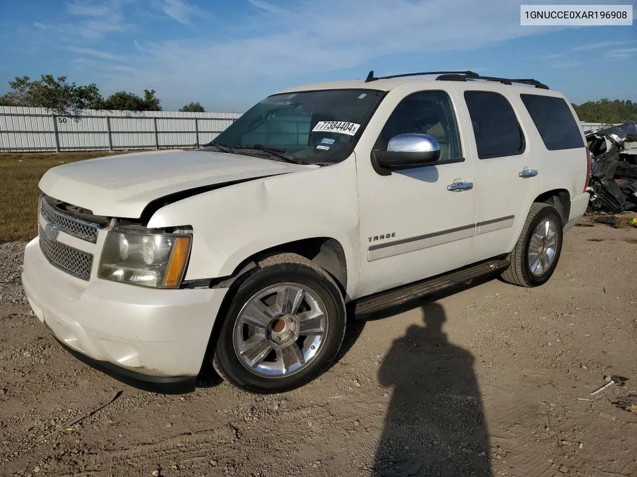 2010 Chevrolet Tahoe C1500 Ltz VIN: 1GNUCCE0XAR196908 Lot: 77384404