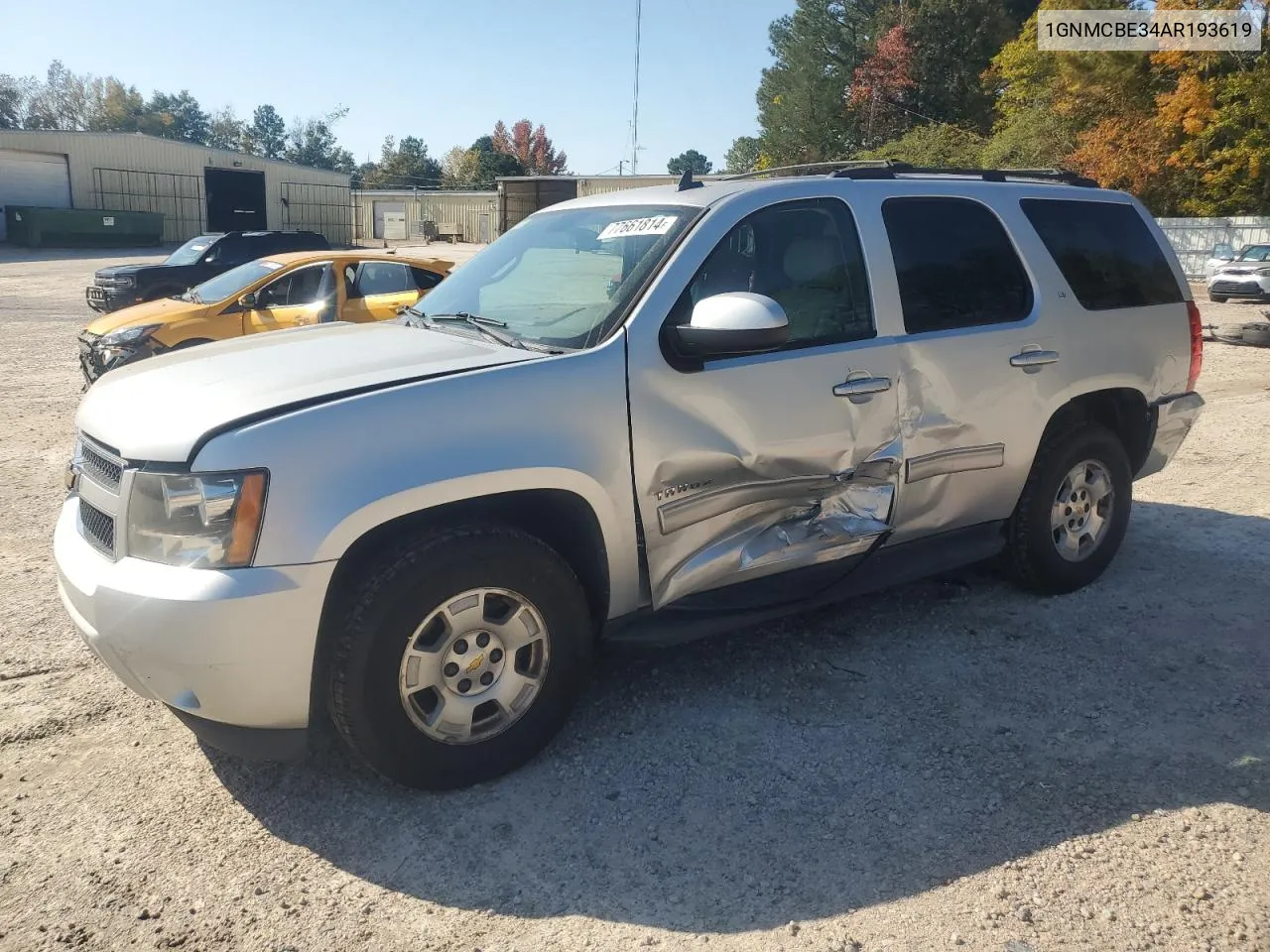 2010 Chevrolet Tahoe C1500 Lt VIN: 1GNMCBE34AR193619 Lot: 77661814