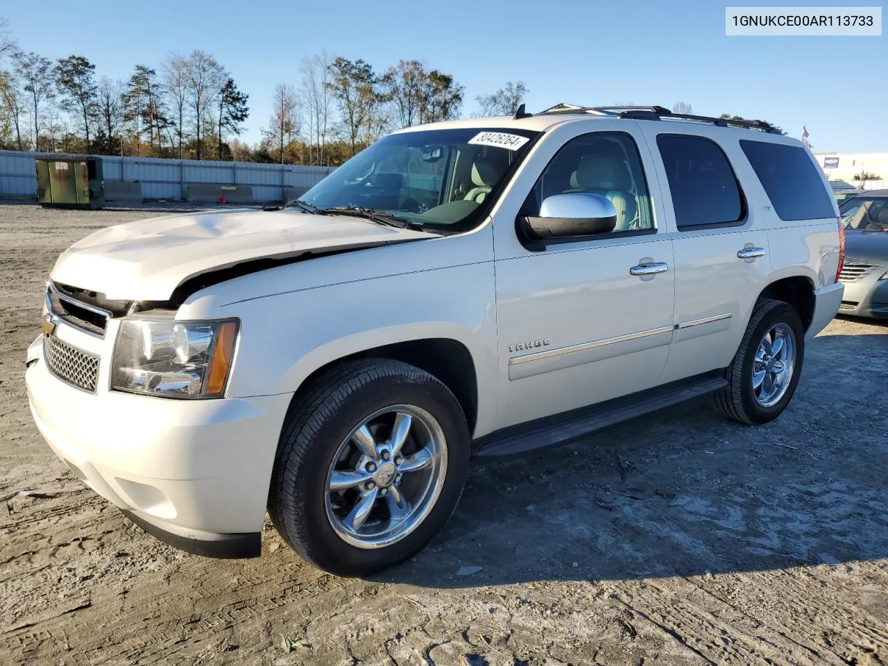 2010 Chevrolet Tahoe K1500 Ltz VIN: 1GNUKCE00AR113733 Lot: 80426264