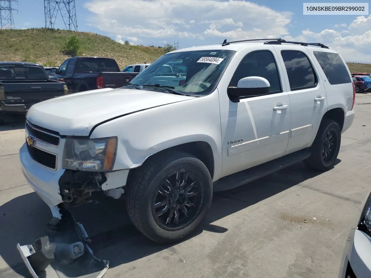 2011 Chevrolet Tahoe K1500 Lt VIN: 1GNSKBE09BR299002 Lot: 58564094