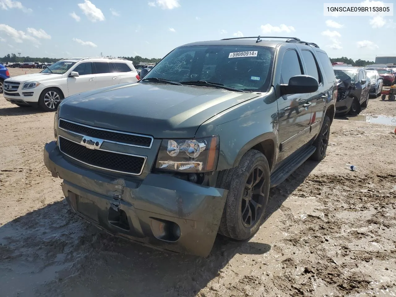 2011 Chevrolet Tahoe C1500 Ls VIN: 1GNSCAE09BR153805 Lot: 59080914