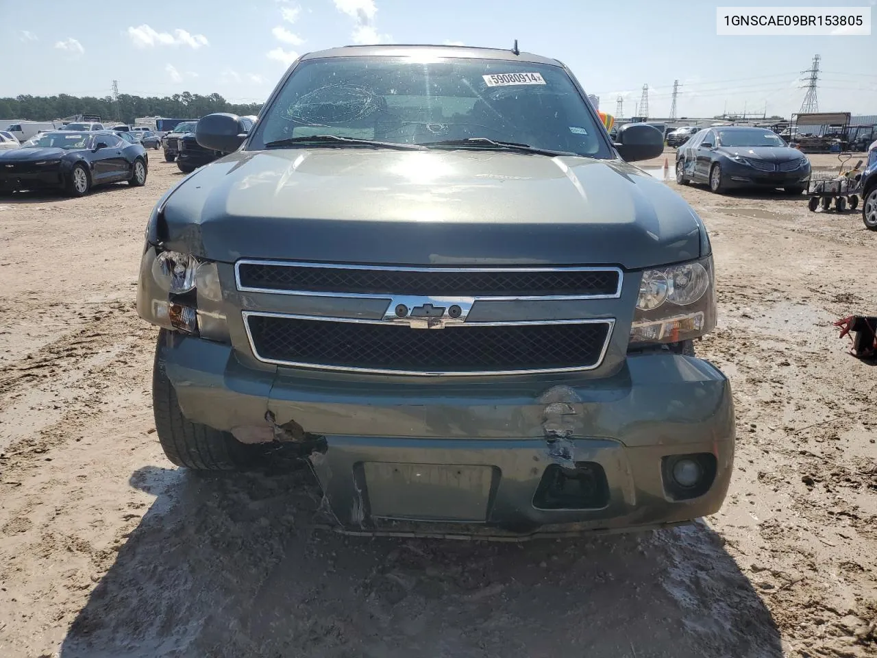 2011 Chevrolet Tahoe C1500 Ls VIN: 1GNSCAE09BR153805 Lot: 59080914