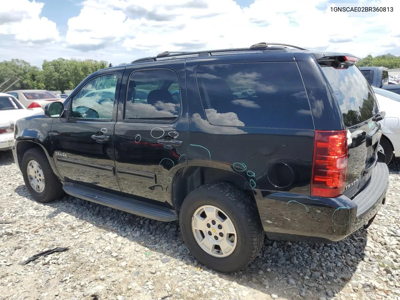 2011 Chevrolet Tahoe C1500 Ls VIN: 1GNSCAE02BR360813 Lot: 61135444