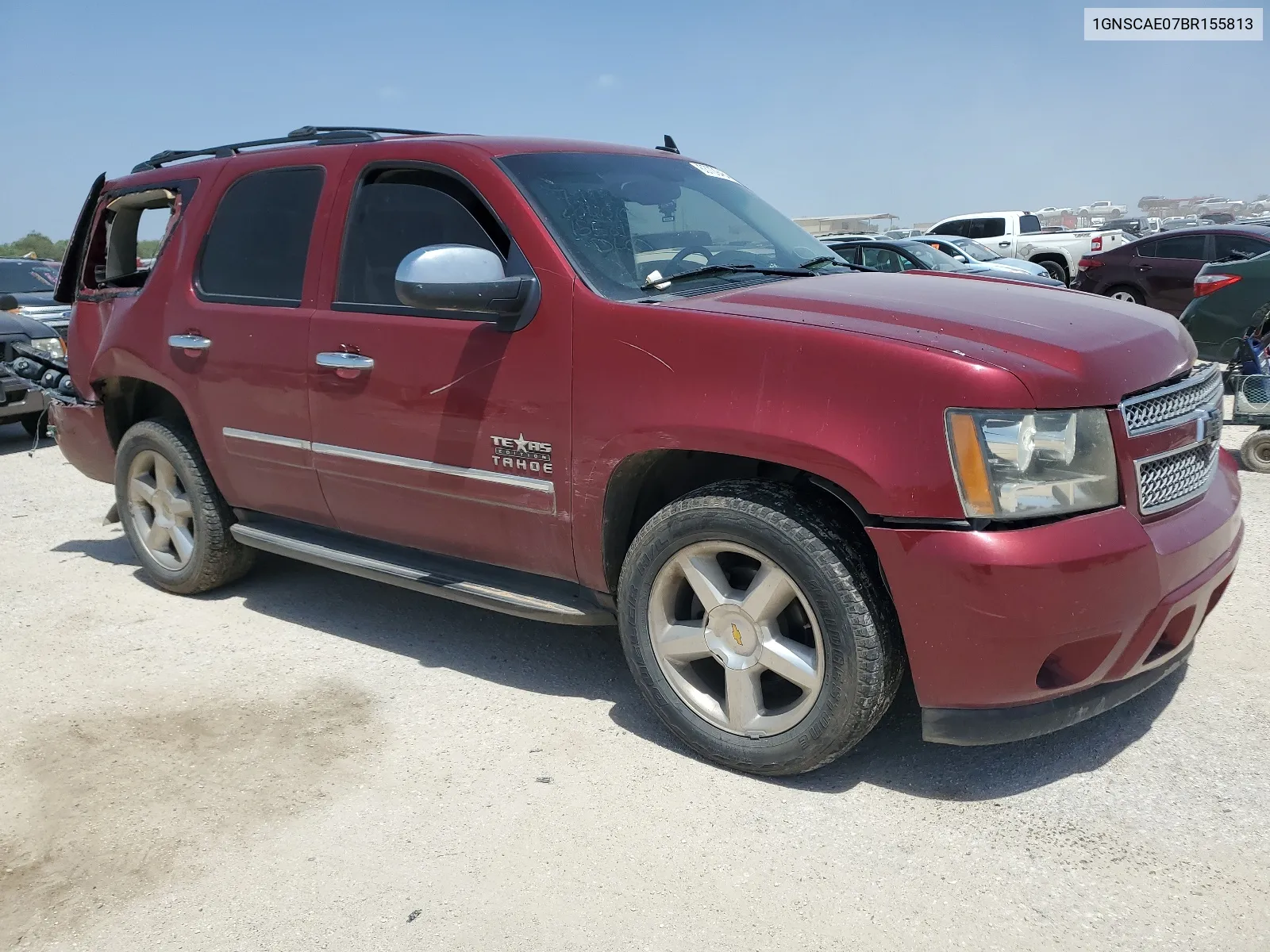 2011 Chevrolet Tahoe C1500 Ls VIN: 1GNSCAE07BR155813 Lot: 63709454