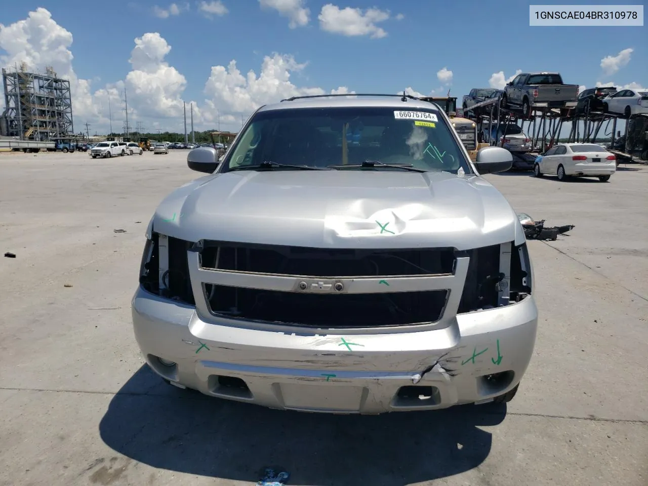 2011 Chevrolet Tahoe C1500 Ls VIN: 1GNSCAE04BR310978 Lot: 66076764