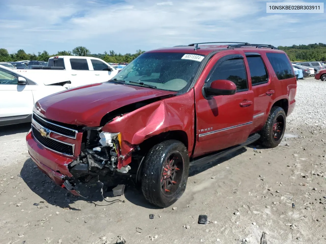 2011 Chevrolet Tahoe K1500 Lt VIN: 1GNSKBE02BR303911 Lot: 68515504