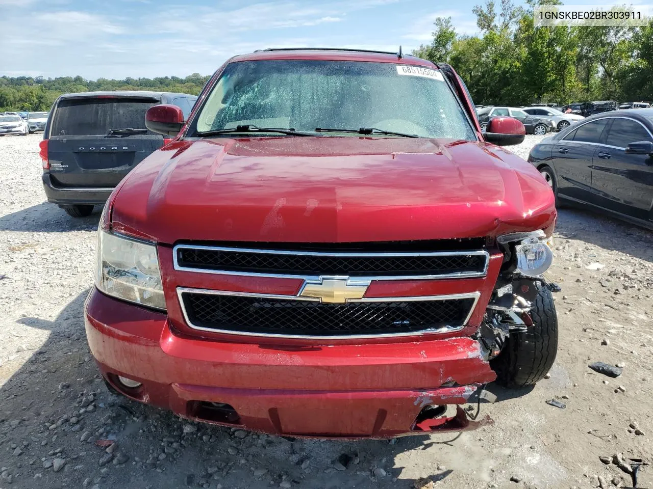 2011 Chevrolet Tahoe K1500 Lt VIN: 1GNSKBE02BR303911 Lot: 68515504