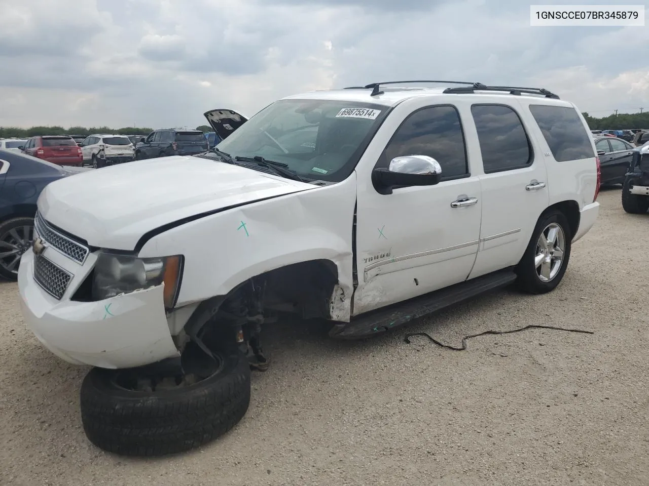 2011 Chevrolet Tahoe C1500 Ltz VIN: 1GNSCCE07BR345879 Lot: 69875514