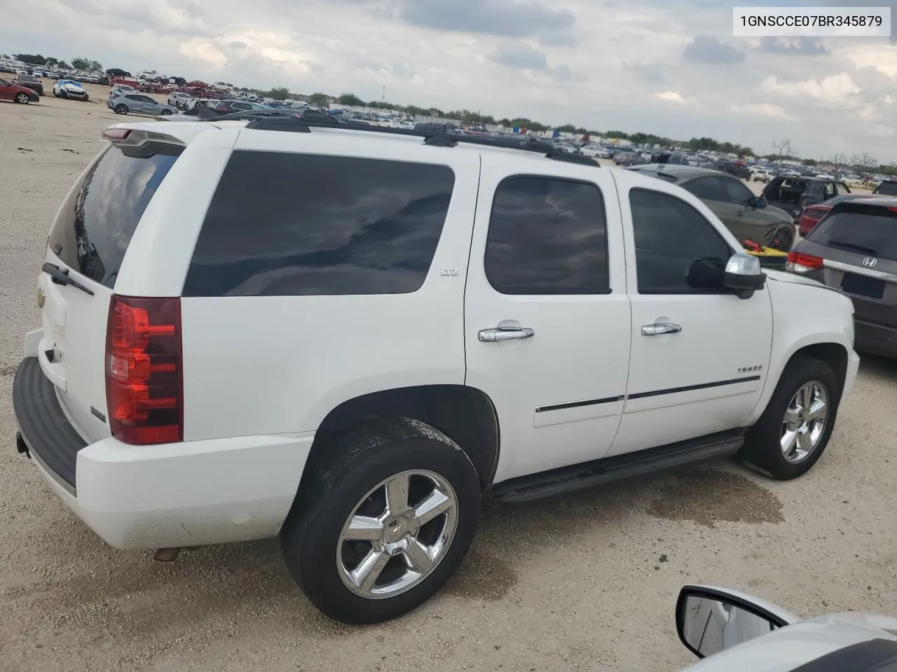 2011 Chevrolet Tahoe C1500 Ltz VIN: 1GNSCCE07BR345879 Lot: 69875514