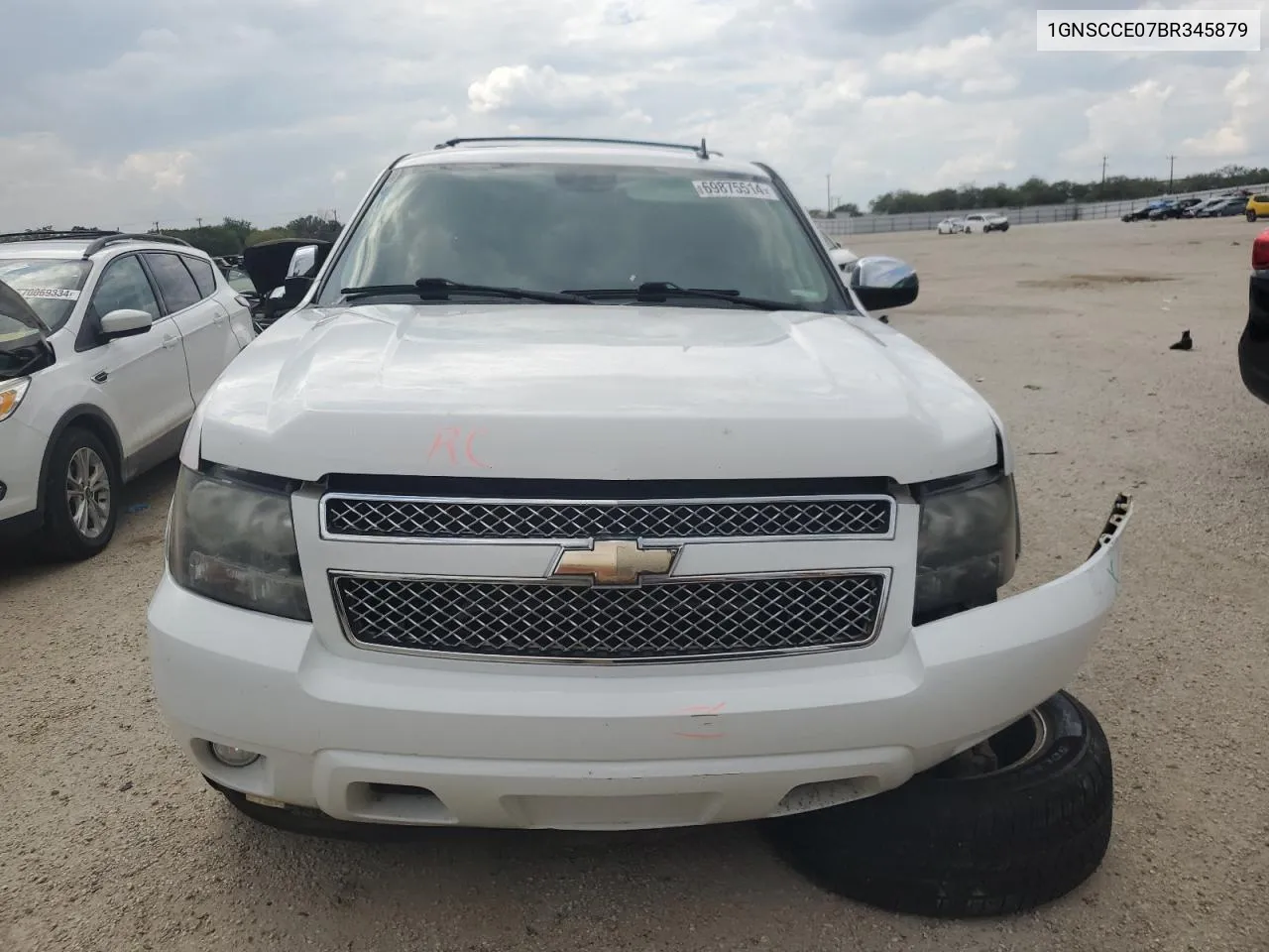 2011 Chevrolet Tahoe C1500 Ltz VIN: 1GNSCCE07BR345879 Lot: 69875514