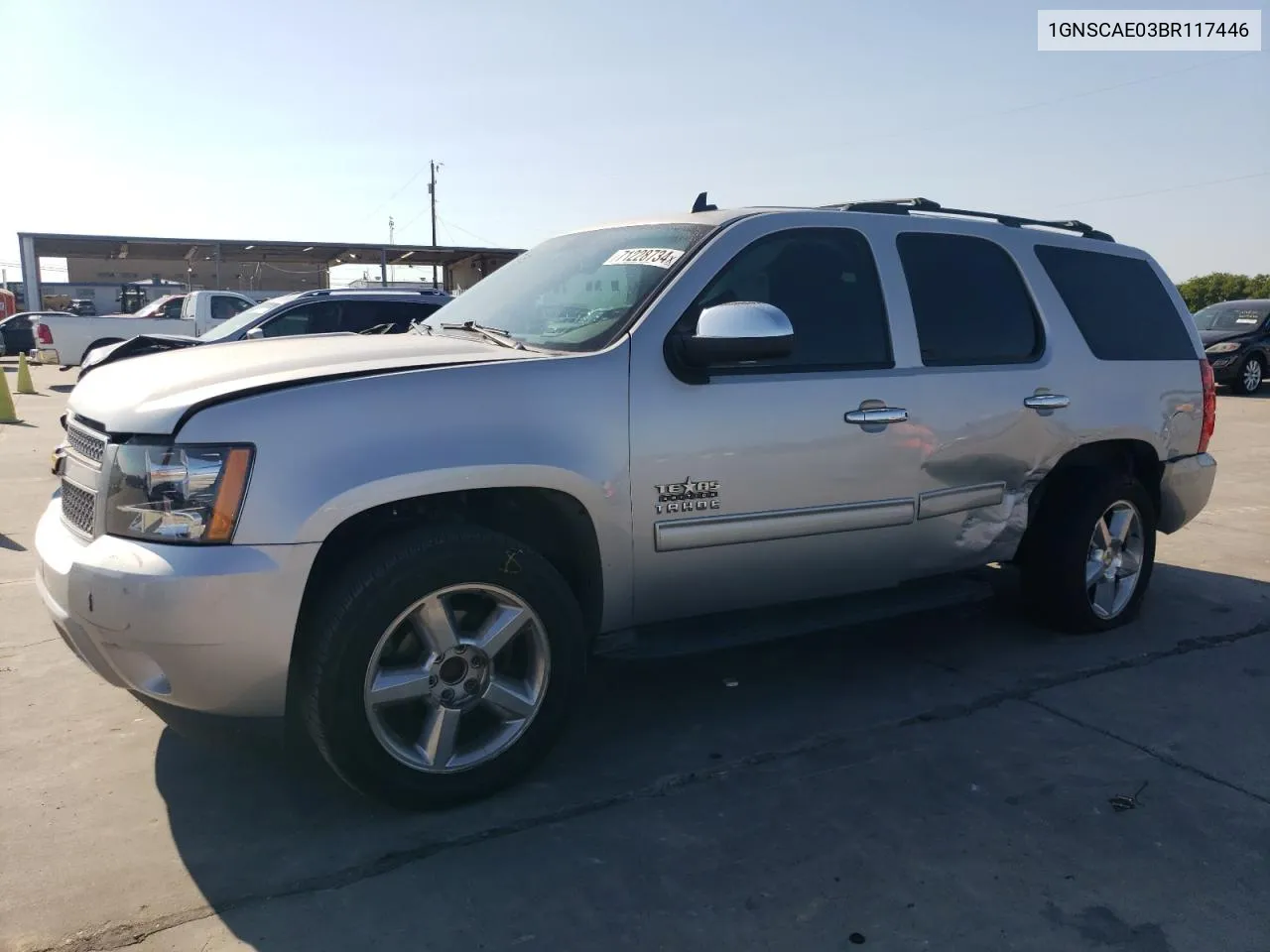 2011 Chevrolet Tahoe C1500 Ls VIN: 1GNSCAE03BR117446 Lot: 71228734