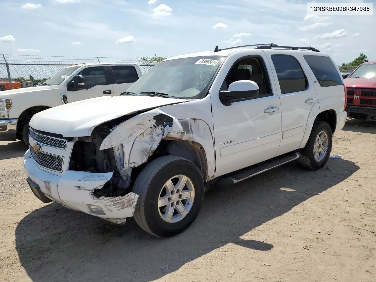 2011 Chevrolet Tahoe K1500 Lt VIN: 1GNSKBE09BR347985 Lot: 71399244