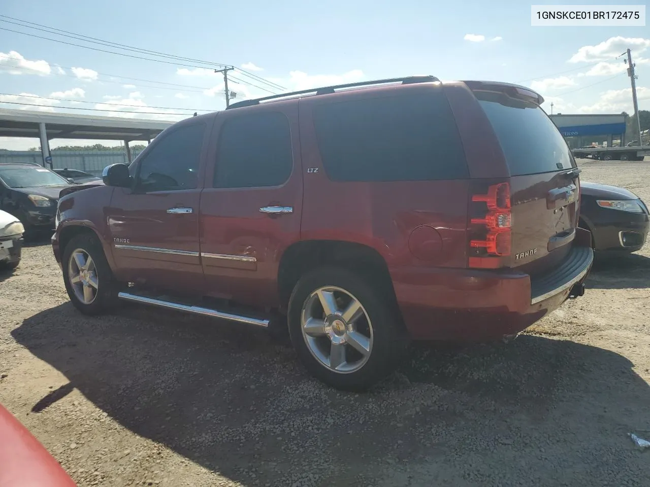 2011 Chevrolet Tahoe K1500 Ltz VIN: 1GNSKCE01BR172475 Lot: 72144224