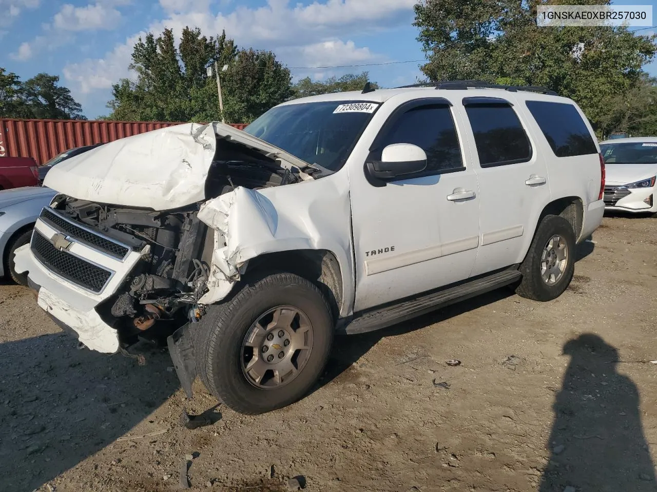 2011 Chevrolet Tahoe K1500 Ls VIN: 1GNSKAE0XBR257030 Lot: 72309804