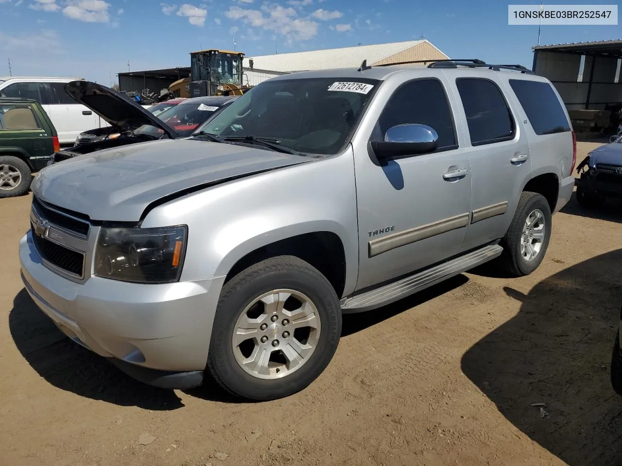 2011 Chevrolet Tahoe K1500 Lt VIN: 1GNSKBE03BR252547 Lot: 72612784