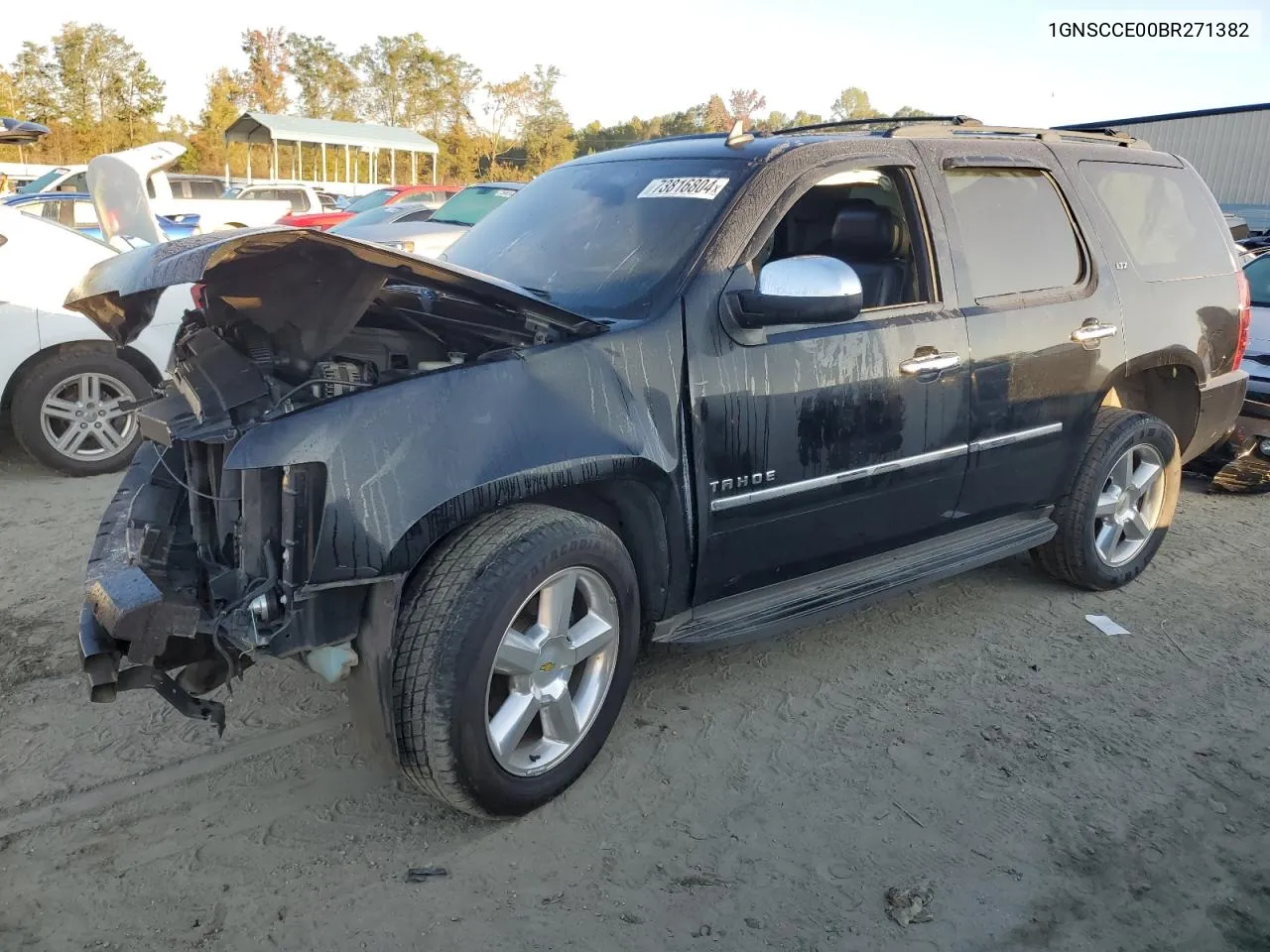 2011 Chevrolet Tahoe C1500 Ltz VIN: 1GNSCCE00BR271382 Lot: 73816804