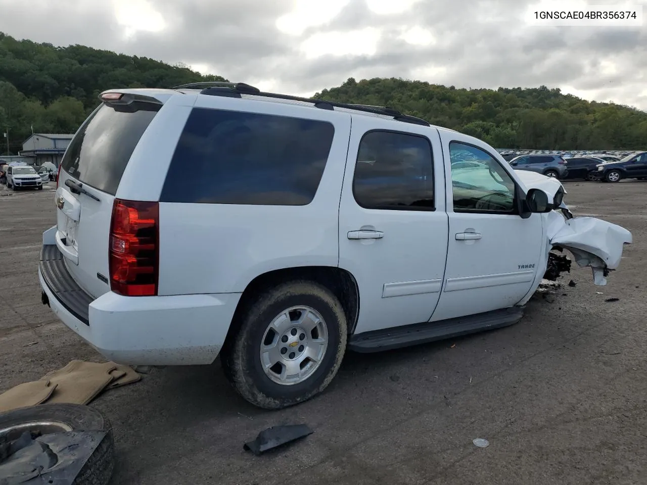 2011 Chevrolet Tahoe C1500 Ls VIN: 1GNSCAE04BR356374 Lot: 74060944