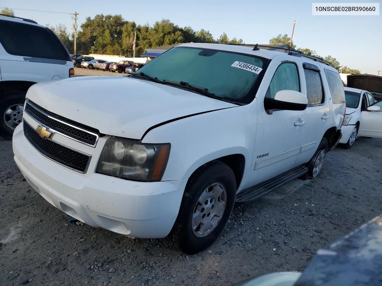 2011 Chevrolet Tahoe C1500 Lt VIN: 1GNSCBE02BR390660 Lot: 74386434