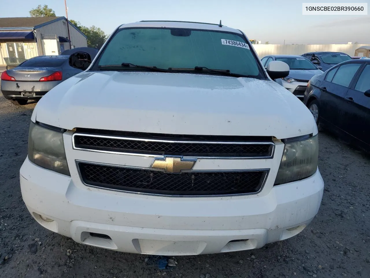 2011 Chevrolet Tahoe C1500 Lt VIN: 1GNSCBE02BR390660 Lot: 74386434