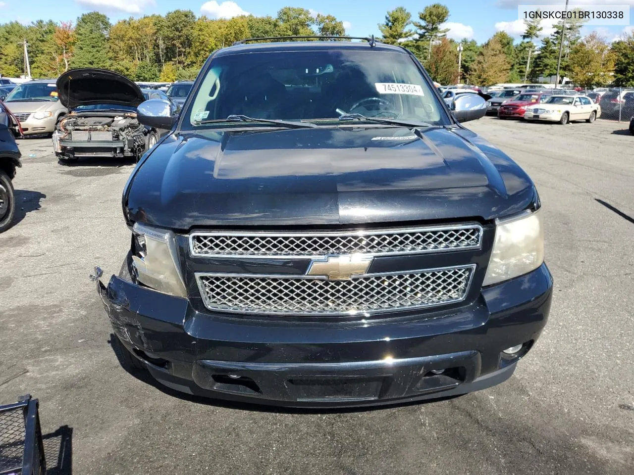 2011 Chevrolet Tahoe K1500 Ltz VIN: 1GNSKCE01BR130338 Lot: 74513304