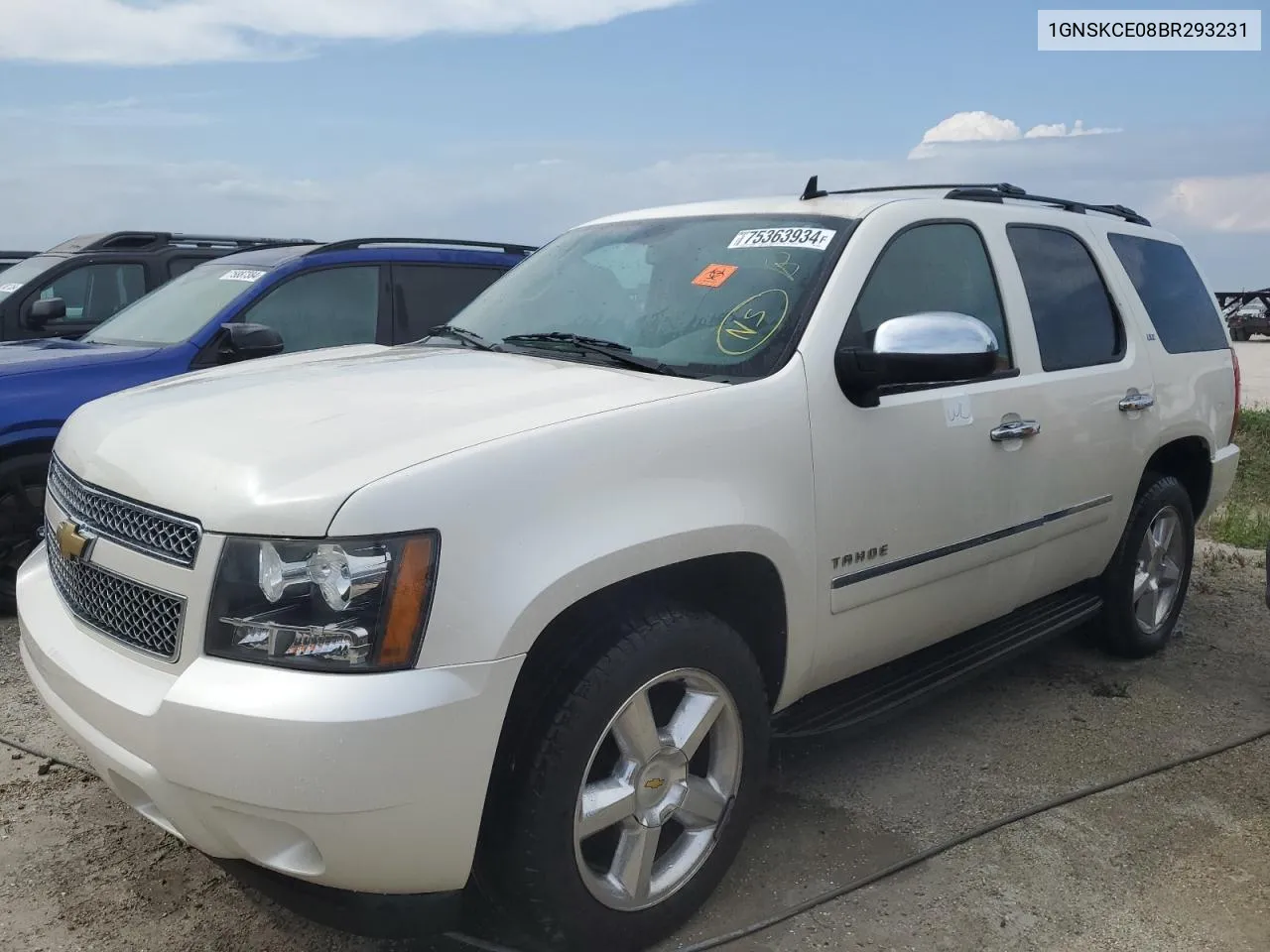 2011 Chevrolet Tahoe K1500 Ltz VIN: 1GNSKCE08BR293231 Lot: 75363934