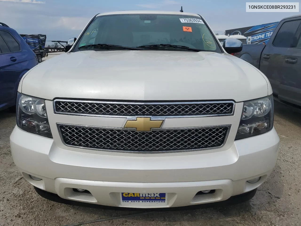 2011 Chevrolet Tahoe K1500 Ltz VIN: 1GNSKCE08BR293231 Lot: 75363934