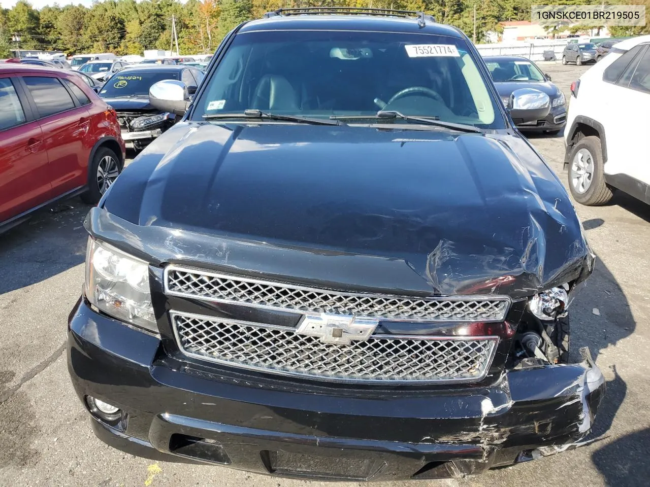 2011 Chevrolet Tahoe K1500 Ltz VIN: 1GNSKCE01BR219505 Lot: 75521774