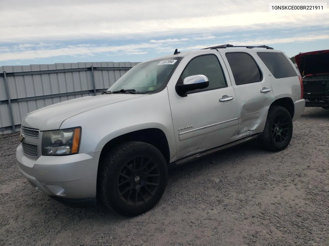 2011 Chevrolet Tahoe K1500 Ltz VIN: 1GNSKCE00BR221911 Lot: 75597994