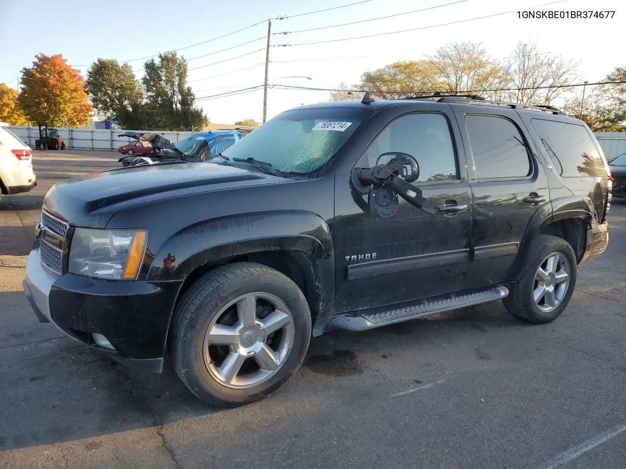 2011 Chevrolet Tahoe K1500 Lt VIN: 1GNSKBE01BR374677 Lot: 76061214