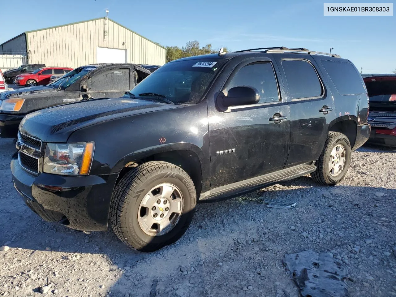 2011 Chevrolet Tahoe K1500 Ls VIN: 1GNSKAE01BR308303 Lot: 76412294