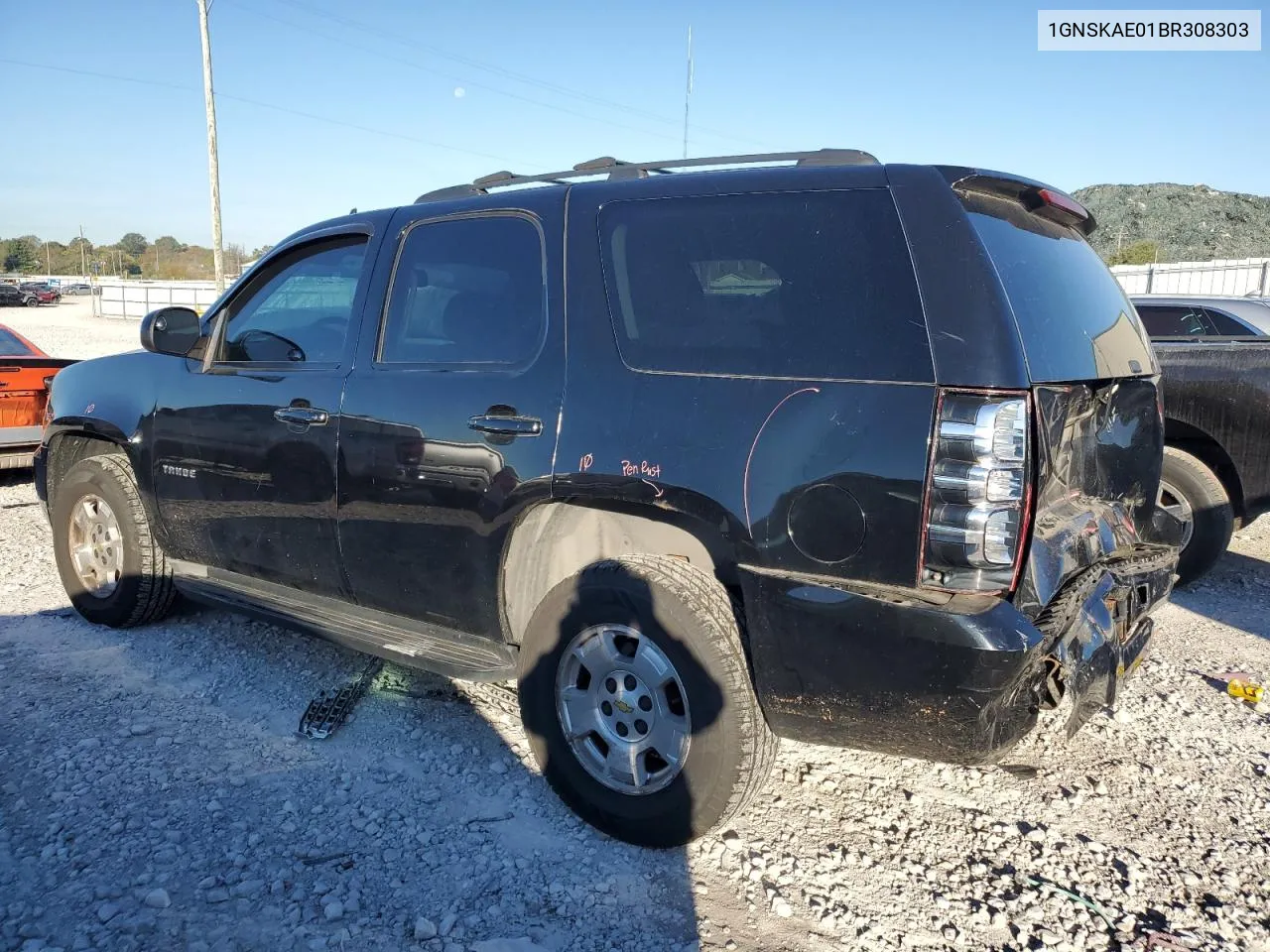 2011 Chevrolet Tahoe K1500 Ls VIN: 1GNSKAE01BR308303 Lot: 76412294