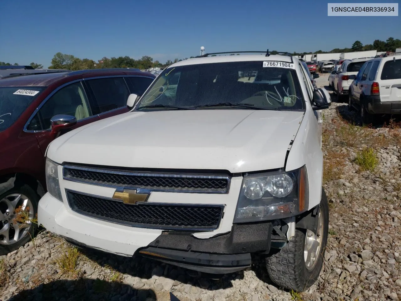 2011 Chevrolet Tahoe C1500 Ls VIN: 1GNSCAE04BR336934 Lot: 76671904