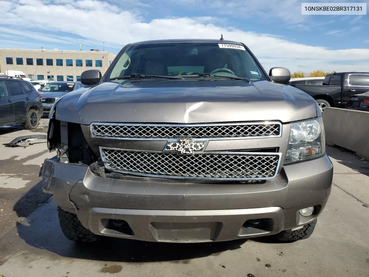 2011 Chevrolet Tahoe K1500 Lt VIN: 1GNSKBE02BR317131 Lot: 77599934