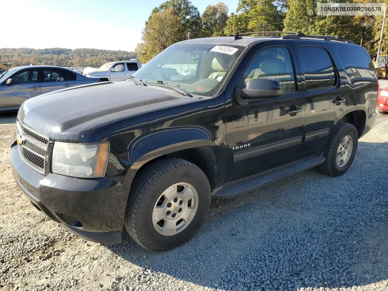 2011 Chevrolet Tahoe K1500 Lt VIN: 1GNSKBE03BR296578 Lot: 77646354