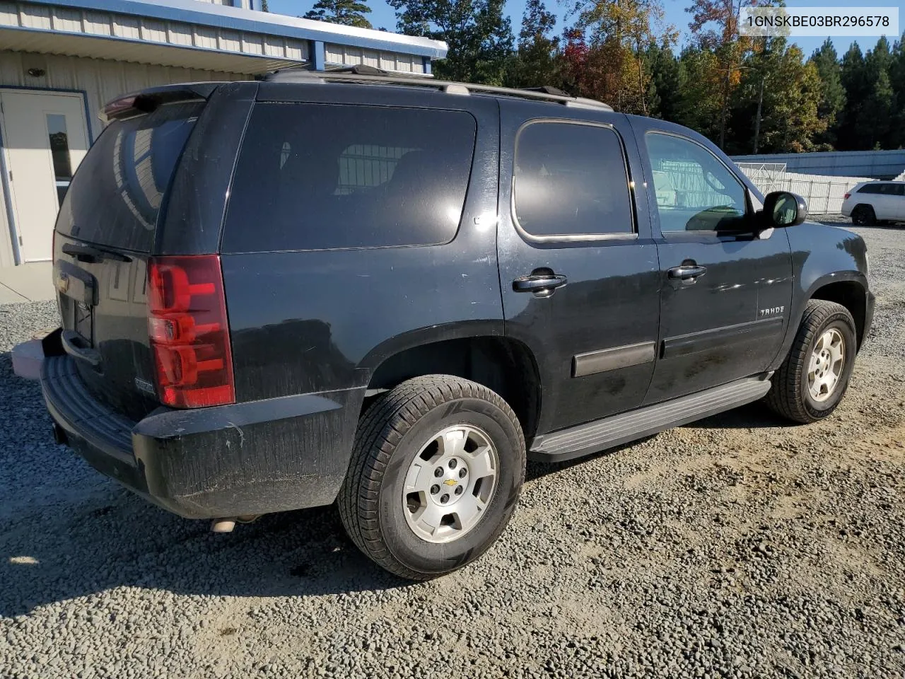 2011 Chevrolet Tahoe K1500 Lt VIN: 1GNSKBE03BR296578 Lot: 77646354