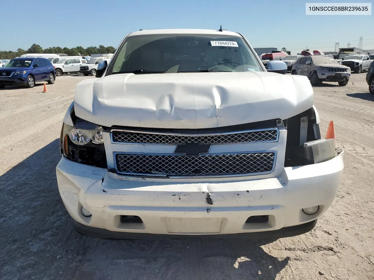 2011 Chevrolet Tahoe C1500 Ltz VIN: 1GNSCCE08BR239635 Lot: 77694224