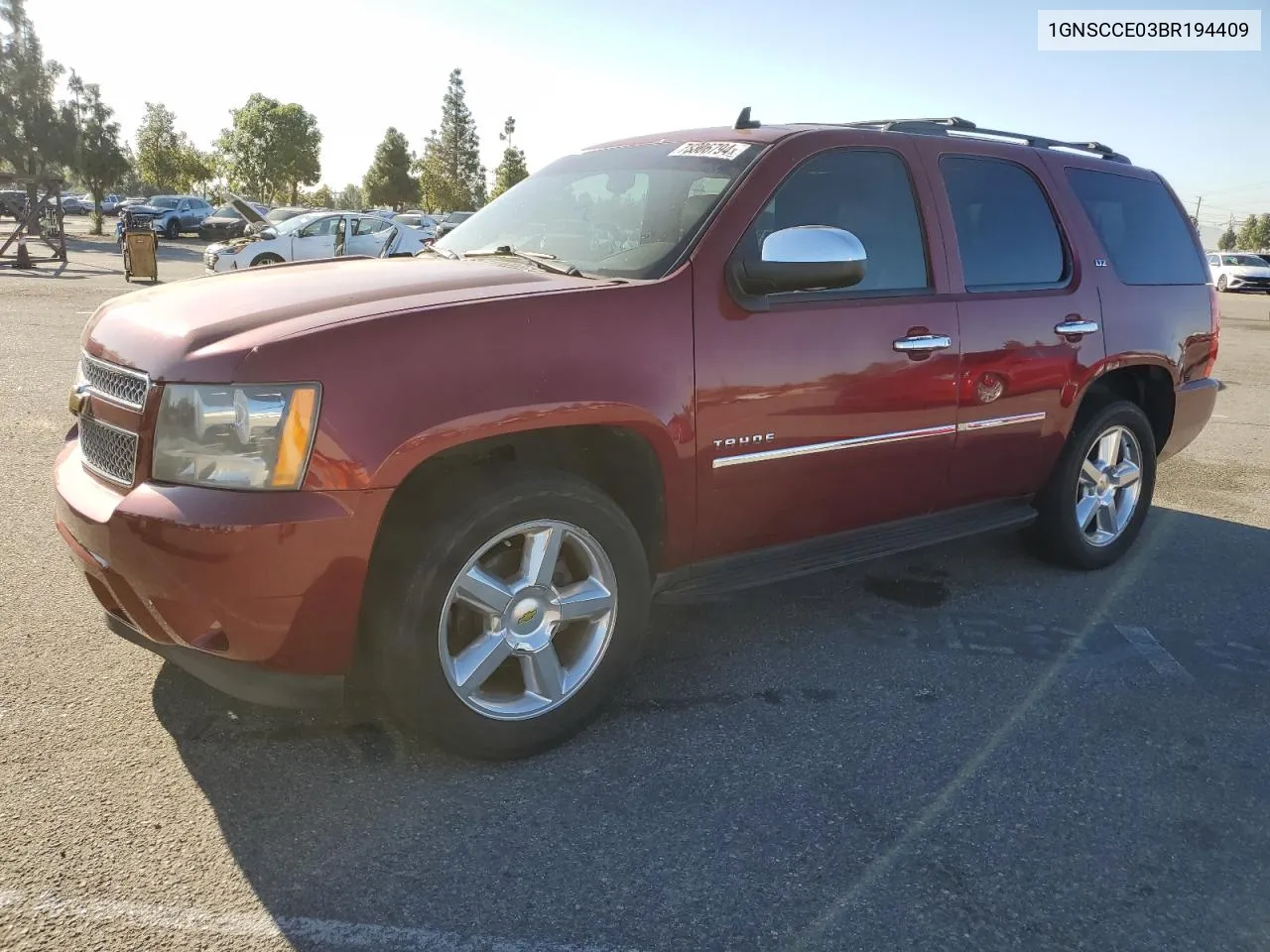 2011 Chevrolet Tahoe C1500 Ltz VIN: 1GNSCCE03BR194409 Lot: 78306794