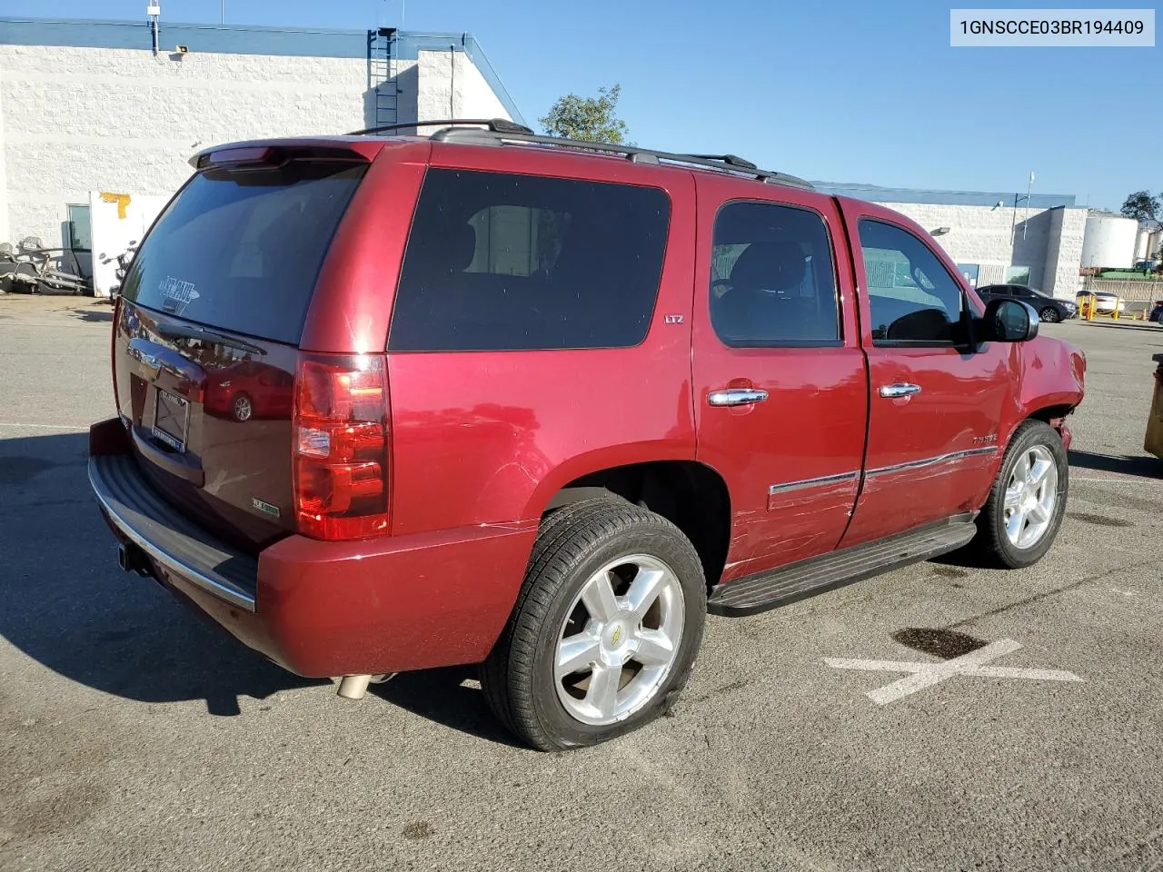 2011 Chevrolet Tahoe C1500 Ltz VIN: 1GNSCCE03BR194409 Lot: 78306794