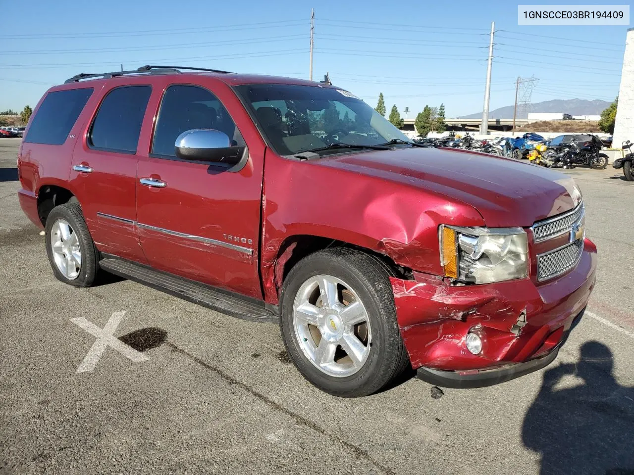 2011 Chevrolet Tahoe C1500 Ltz VIN: 1GNSCCE03BR194409 Lot: 78306794