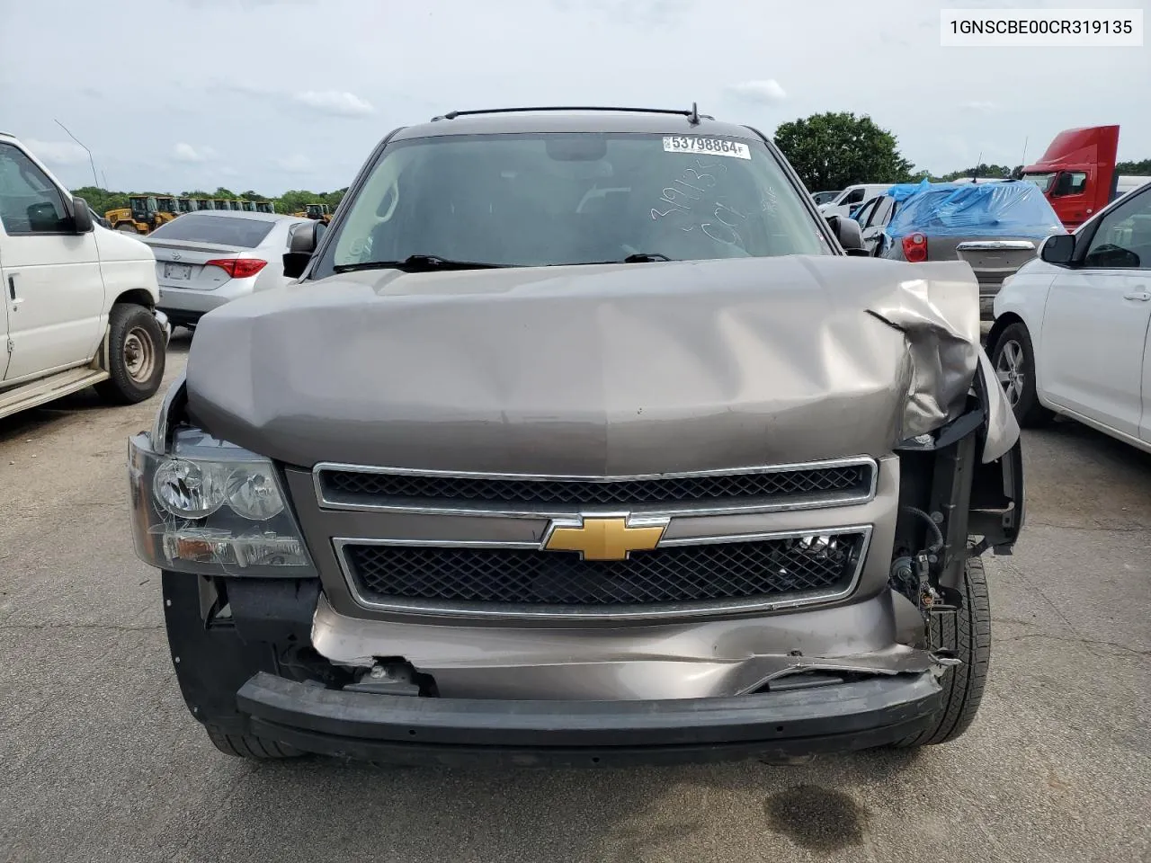 2012 Chevrolet Tahoe C1500 Lt VIN: 1GNSCBE00CR319135 Lot: 53798864