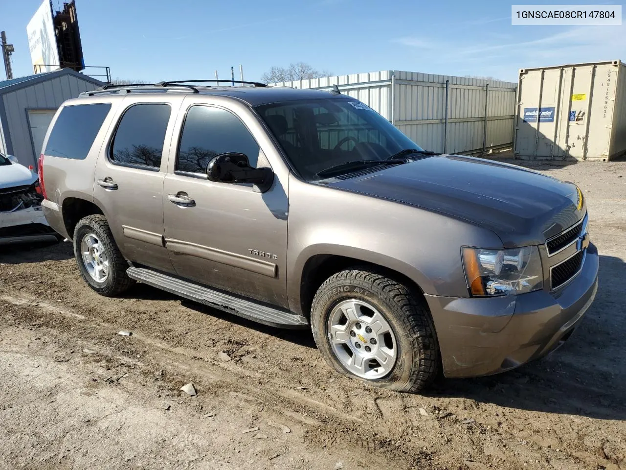 2012 Chevrolet Tahoe C1500 Ls VIN: 1GNSCAE08CR147804 Lot: 55292104