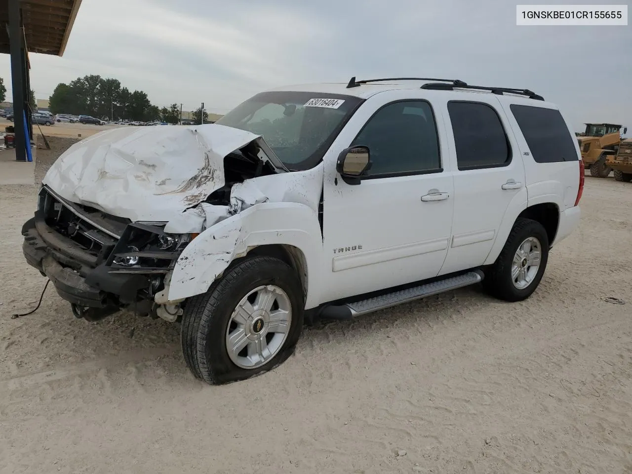 1GNSKBE01CR155655 2012 Chevrolet Tahoe K1500 Lt