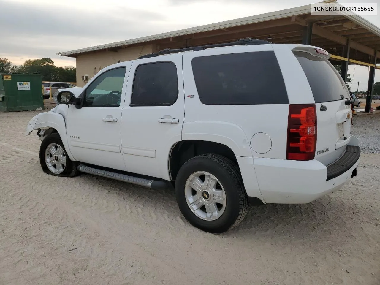 1GNSKBE01CR155655 2012 Chevrolet Tahoe K1500 Lt