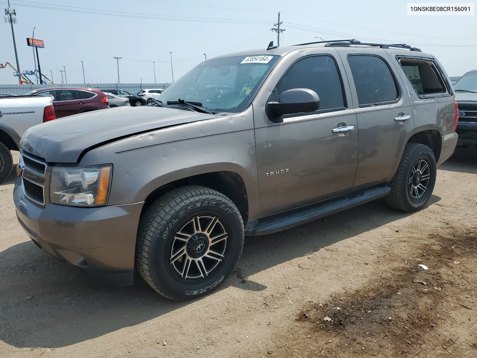 2012 Chevrolet Tahoe K1500 Lt VIN: 1GNSKBE08CR156091 Lot: 63854164