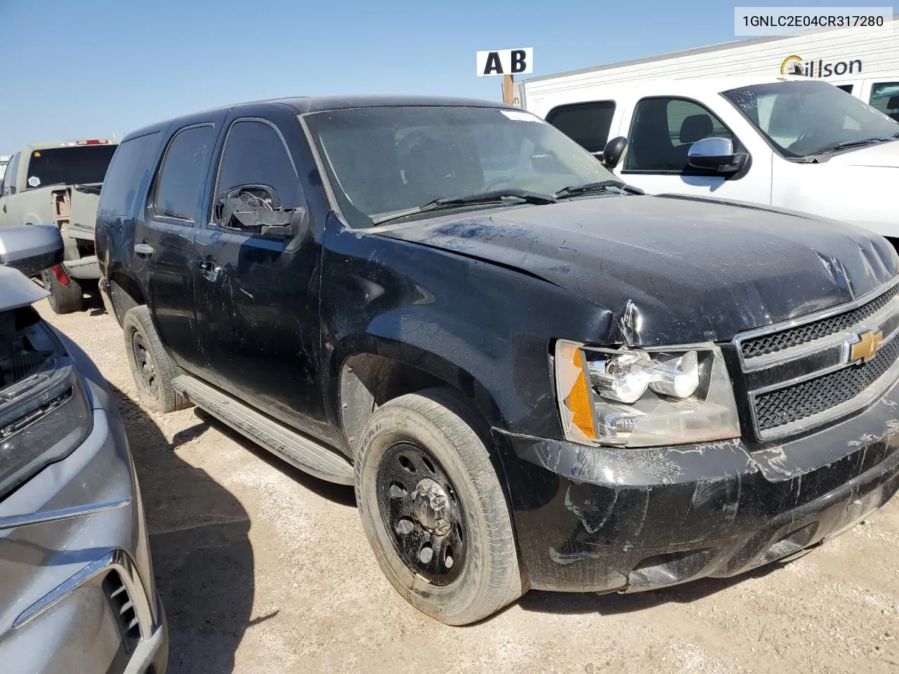 2012 Chevrolet Tahoe Police VIN: 1GNLC2E04CR317280 Lot: 65153164