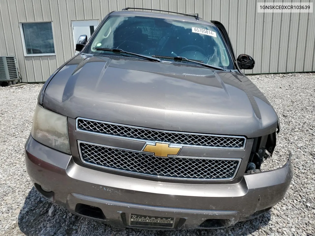 2012 Chevrolet Tahoe K1500 Ltz VIN: 1GNSKCE0XCR103639 Lot: 65705814