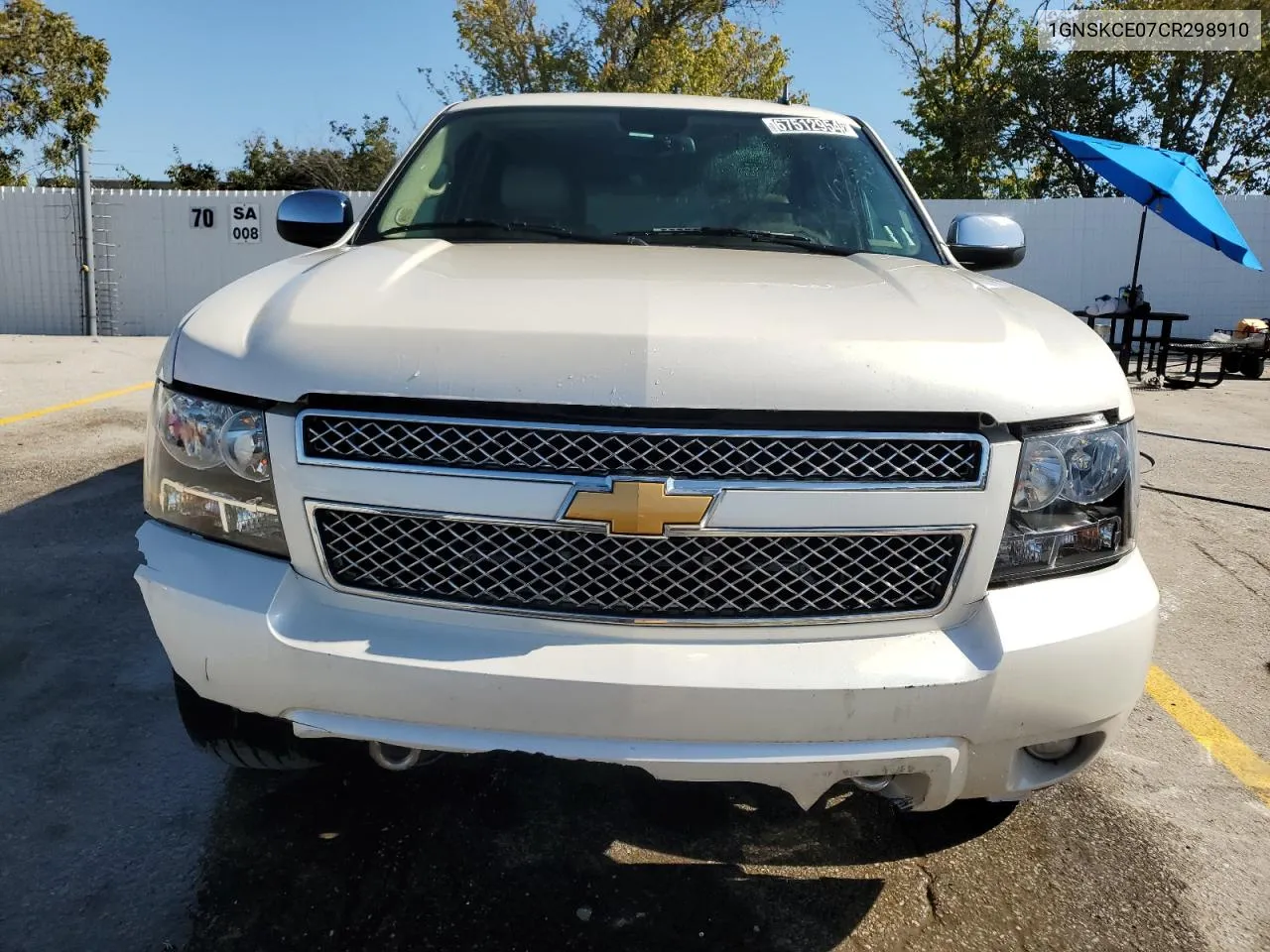 2012 Chevrolet Tahoe K1500 Ltz VIN: 1GNSKCE07CR298910 Lot: 67512954