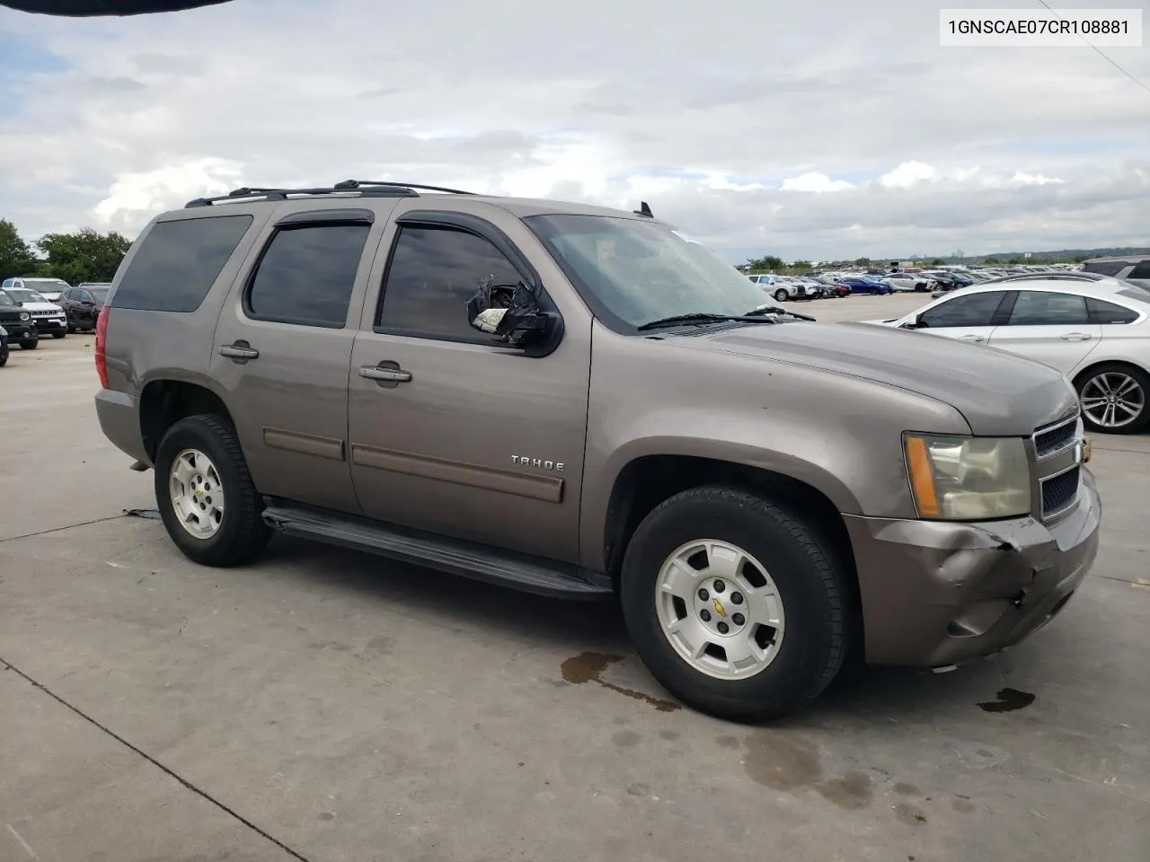 2012 Chevrolet Tahoe C1500 Ls VIN: 1GNSCAE07CR108881 Lot: 71370294