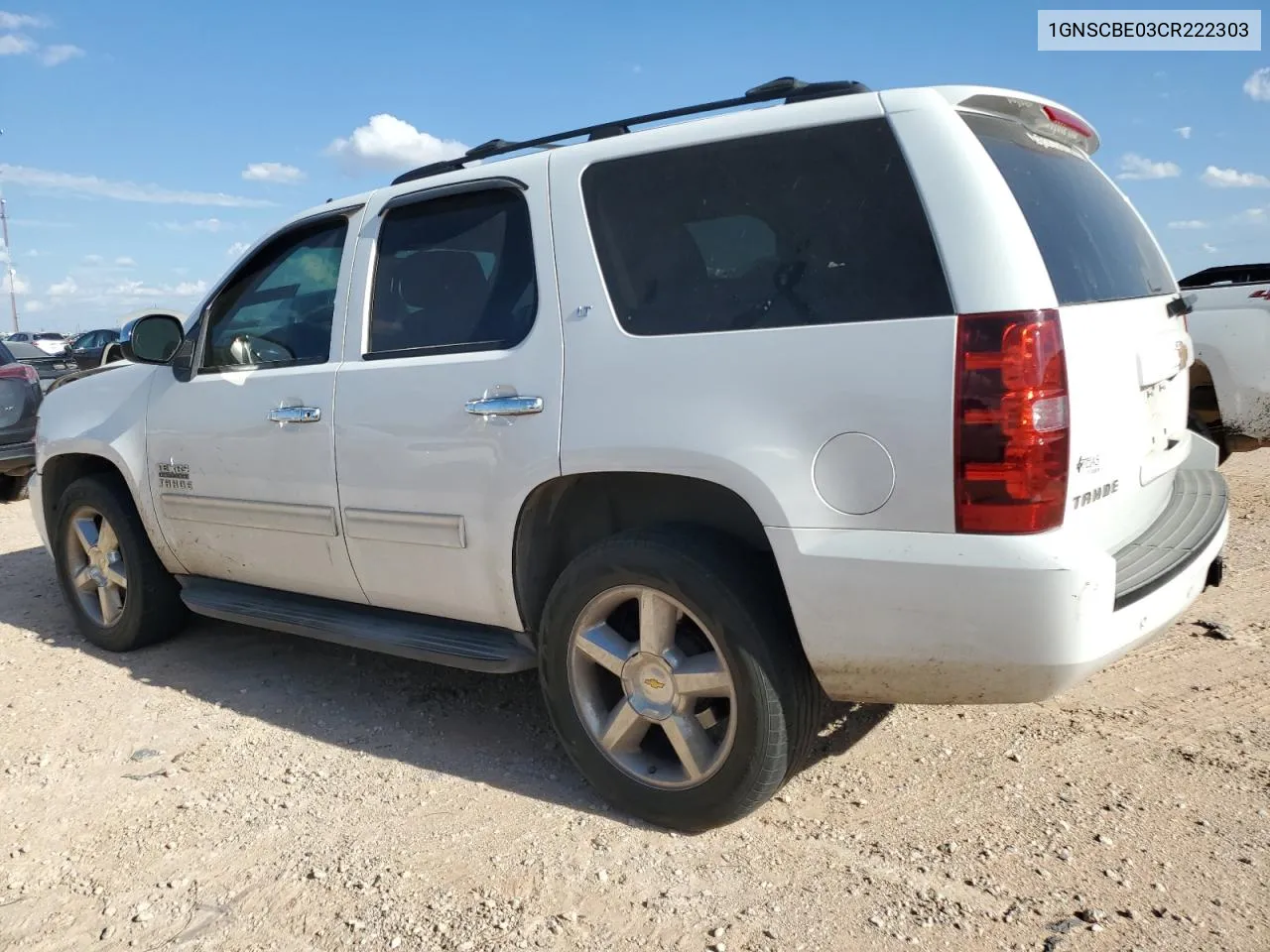 2012 Chevrolet Tahoe C1500 Lt VIN: 1GNSCBE03CR222303 Lot: 71742294